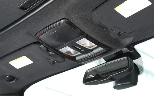 Miniatura 2 de GZXinWei Cubierta de luz de lectura delantera de fibra de carbono para Dodge Challenger 2010-2023 Trim Frame Accesorios interiores