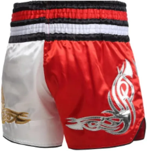 Miniatura 2 de OYSTERBOY Pantalones cortos clásicos de Muay Thai para hombres y mujeres, boxeo, kickboxing, artes marciales mixtas, ropa de lucha BJJ