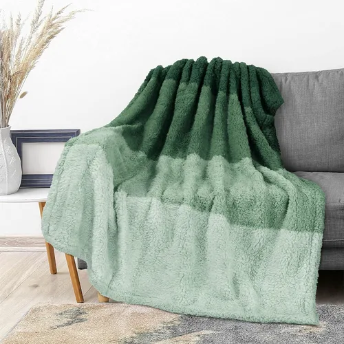 Miniatura 39 de PAVILIA - Manta de sherpa para sofá, gris esponjosa y cálida, manta de felpa suave para cama, acogedora, súper suave y ligera, manta decorativa