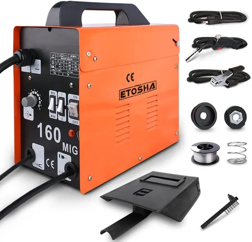 Miniatura 8 de ETOSHA Soldador MIG de 140 amperios, soldador de núcleo de flujo AC 110 V sin gas con inversor IGBT, soldadores automáticos de alimentación