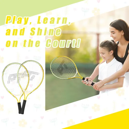 Miniatura 7 de PICKLETECH Kids Tennis Racket for Junior Toddlers Starter Kit 17-25" Tennis Racquet for Girls and Boys with Carry Bag, Lightweight for Beginners