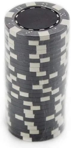 Miniatura 2 de Brybelly Clay Composite Striped Dice 11.5-gram Poker Chips (100-pack) - Blank Non-denominated Poker Chips - Custom Cash Games and Home Casino Poker