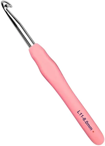 Miniatura 10 de Mdoker Ganchos de ganchillo extralargos, agarre ergonómico, mango suave para ganchillo hecho a mano, agujas de ganchillo para manos artríticas