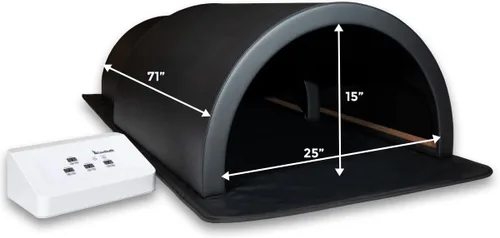 Miniatura 7 de 1Love domo de sauna con terapia infrarroja lejana, con alfombrilla infrarroja, cápsula de sauna personal con cobertura completa de 360 grados