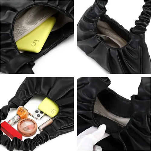 Miniatura 5 de moda para las mujeres lindo Hobo Tote bolso mini embrague con cremallera