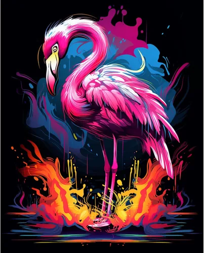 Miniatura 37 de Tucocoo Kits de pintura de búho de graffiti por números con pinceles y pigmento acrílico sobre lienzo para adultos, imagen de estilo colorido