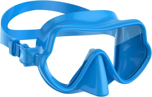 Miniatura 14 de W WSTOO Máscara de esnórquel antivaho antifugas, máscara de buceo panorámica, máscara de natación inastillable de vidrio templado, gafas de natación