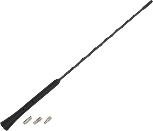 Miniatura 8 de X AUTOHAUX 9" Antena de radio universal para coche AM FM Antena aérea flexible Antena de radio de 22 cm Booster de señal Mástil de techo