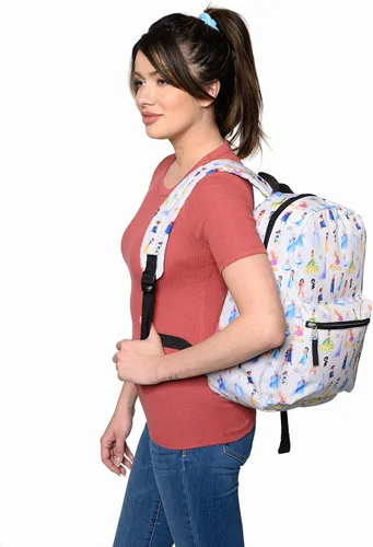 Miniatura 4 de Disney Mochila para portátil de 16 pulgadas, bolsillo de carga D100, princesa Minnie Mouse AOP