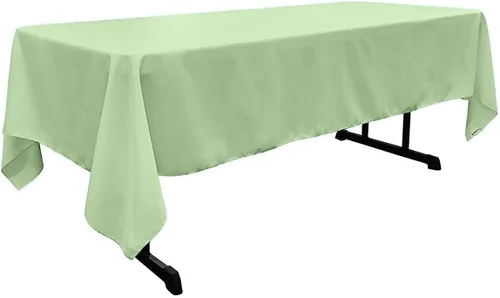 Miniatura 47 de New Creations Fabric & Foam Inc - Mantel rectangular de popelina de poliéster de 60 pulgadas de ancho por 120 pulgadas de largo. (Avocado)