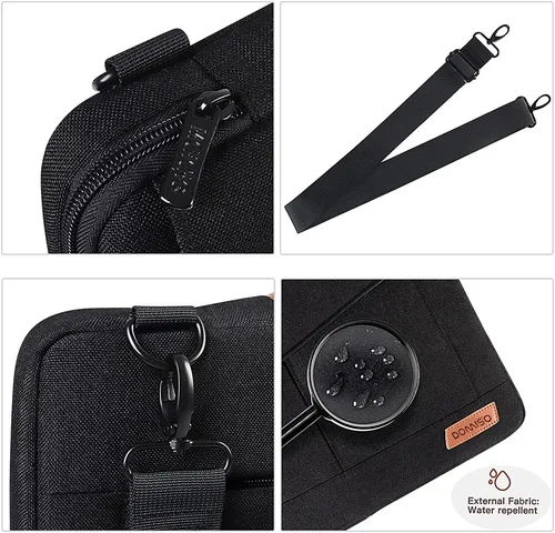 Miniatura 4 de DOMISO Funda para laptop de 14 pulgadas, resistente al agua, maletín de negocios, bolsa de transporte para portátiles Lenovo Chromebook S330/Flex