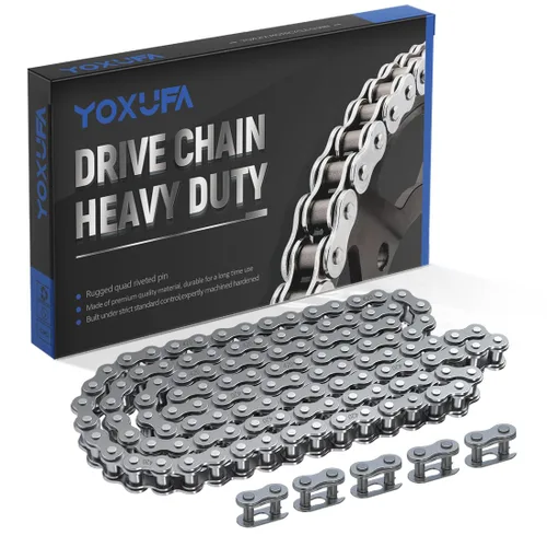 Miniatura 10 de YOXUFA 420 cadenas 102 eslabones para CRF50 XR50 PW80 SSR Tao Tao Coolster 110cc 125cc Pit Dirt Bike 4 Wheeler ATV Quad Kazuma Baja Ice Bear Lifan