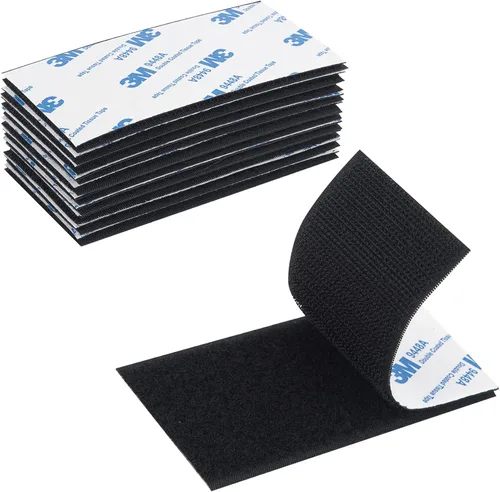 Miniatura 10 de Cinta de gancho y bucle de 2 pulgadas x 10 pies, tira entrelazada autoadhesiva, cinta de montaje de adhesión resistente, sujetador de tiras