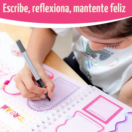 Miniatura 6 de jackinthebox DIY Journal for Girls Ages 8-12, 242 pcs, Journaling kit, Tween Scrapbook, Includes 10 Mental Health Exercises, Girls Diary 8 9 10 11