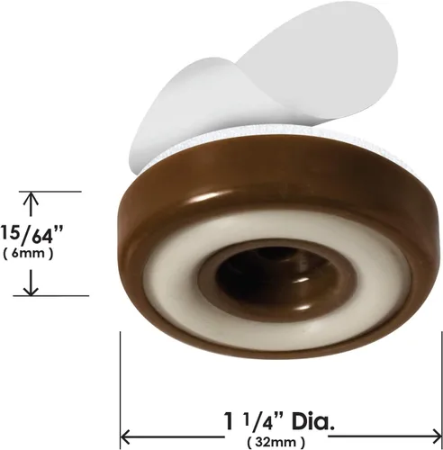 Miniatura 7 de Slipstick CB325 Protectores de suelo antideslizantes para pies de muebles con agarre de goma (juego de 8 pinzas) redondos de 1-1/4 pulgadas