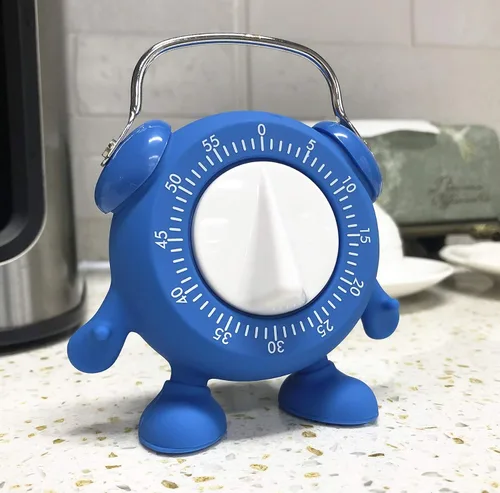 Miniatura 3 de Temporizador, para cocina, horneado, enseñanza, cocina, huevo, entrenamiento para niños, lindo temporizador mecánico de cuerda de 60 minutos