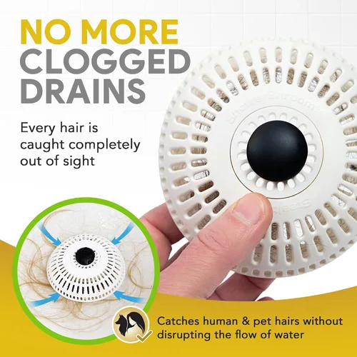 Miniatura 3 de ShowerShroom Stealth Recogedor de Cabello para Desagüe de Ducha - Tapón de Cabello para Desagüe de Ducha, Bañera y Lavabo de Baño, No Impedirá