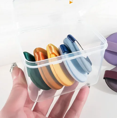 Miniatura 6 de Batidora de maquillaje multicolor, esponja milagrosa, soplo de polvo de maquillaje reutilizable para base líquida y crema, polvo prensado, cobertura