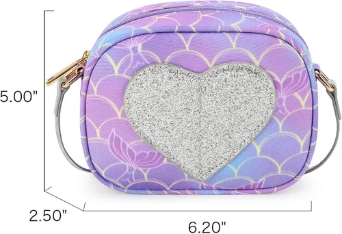 Miniatura 2 de mibasies Regalos para niñas pequeñas monedero cruzado con corazón regalos para niños