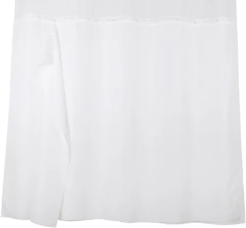 Cortina de ducha con broches de presión, 70 pulgadas de ancho x 54 pulgadas de alto, cortina de baño de tela de poliéster impermeable con imán,