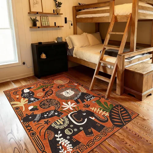Miniatura 75 de jinchan Alfombra a rayas de 2 x 3 para entrada, alfombra de cocina, tapete pequeño, antideslizante, ligero, de bajo perfil, decoración para entrada