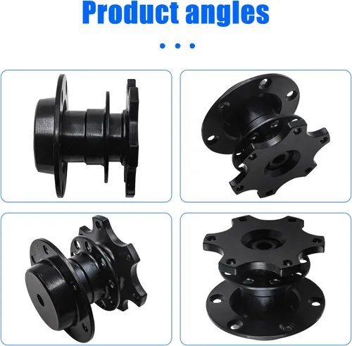 Miniatura 6 de Adaptador de volante de aluminio Sodcay, buje de liberación rápida, dispositivo de modificación de carreras de 6 agujeros, accesorios universales