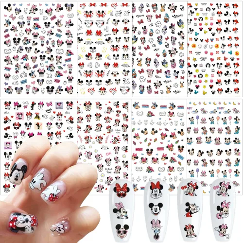 Miniatura 6 de Calcomanías de uñas bonitas, 8 hojas de calcomanías de uñas de dibujos animados kawaii 3D, autoadhesivas, diseño de gato, dijes de uñas acrílicas