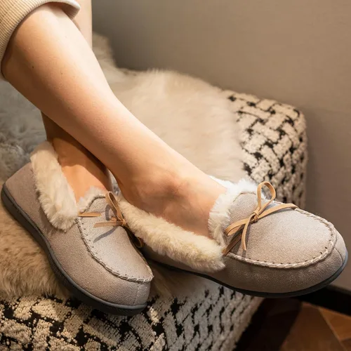 Miniatura 2 de RockDove Pantuflas estilo mocasín con purpurina Caroline para mujer