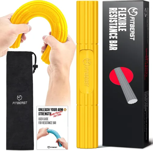 Miniatura 8 de FitBeast Barra de terapia flexible, barra de terapia de codo de tenista, ideal para aliviar el dolor de tendinitis y mejorar la fuerza de agarre