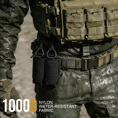 Miniatura 6 de OneTigris MOLLE - Bolsa táctica para pistola mag, doble bolsa para cargador de 0.354 in .40 .45 .357 Glock S&W Ruger Springfield HK de liberación