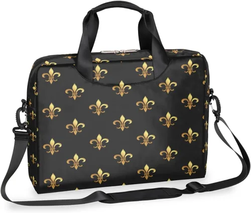 Miniatura 19 de Bonita bolsa de hombro para computadora portátil para mujeres y hombres, bolsa para computadora portátil, funda para laptop, maletín de transporte