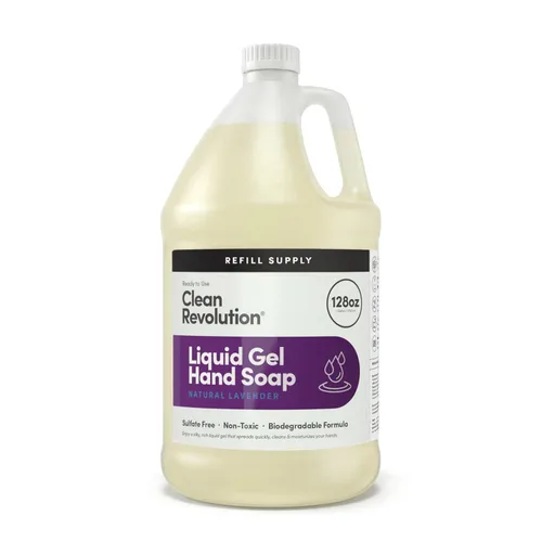 Miniatura 24 de Clean Revolution Jabón de manos en gel líquido, líquido sedoso rico, espuma rápida, enjuague rápido, contiene aceites esenciales reales