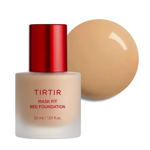 Miniatura 32 de TIRTIR Base de maquillaje rojo Mask FitCobertura impecable de larga duración, esencia energética, ligera, hidratante, difuminadora de poros, acabado