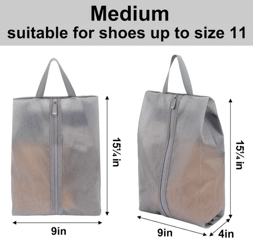Miniatura 2 de Fixwal Bolsas de zapatos para viajes, Gris