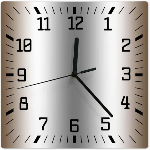 Miniatura 10 de Reloj de pared de madera blanco y negro degradado, silencioso, sin tictac, simple, abstracto, a rayas, estilo granja, cuadrado, funciona