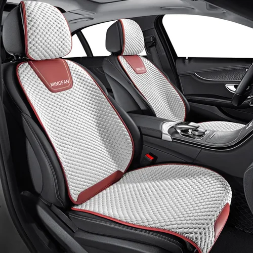 Miniatura 13 de Fundas de asiento de automóvil para Ford Mustang Mach-E, cojines de asiento transpirables, cómodos protectores de asiento delanteros y traseros de 5