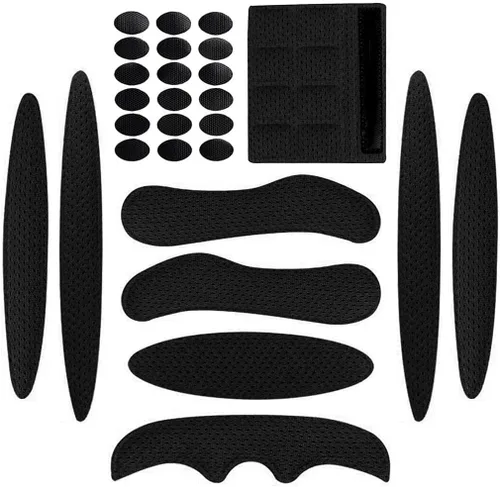 Kit de acolchado para casco, almohadillas universales de espuma de repuesto para bicicleta, motocicleta, accesorios para casco (negro, juego de 1)