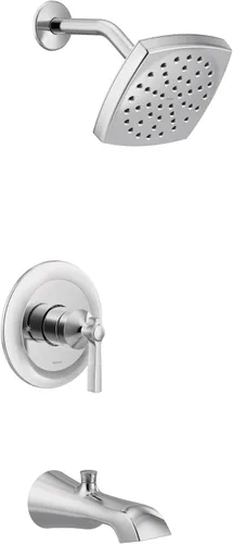 Miniatura 8 de Moen UTS3913BG Flara M-CORE Serie 3-Kit de molduras para bañera y ducha con 1 mango, requiere válvula, oro cepillado