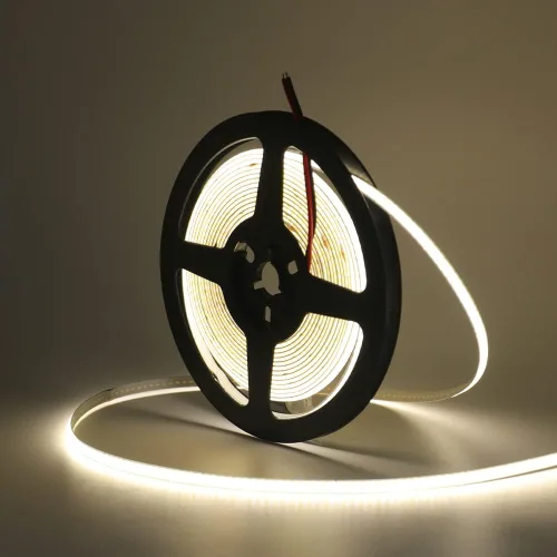 Tira de LED COB de 13.1 pies/13.1 ft, USB 5 V 320 LEDs/M, tira LED flexible regulable 4500 K, banda LED COB blanca natural, no impermeable, tira de