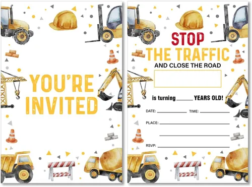 Miniatura 9 de Soiceu Invitaciones de cumpleaños de neón para adolescentes y niños con sobres, juego de 20