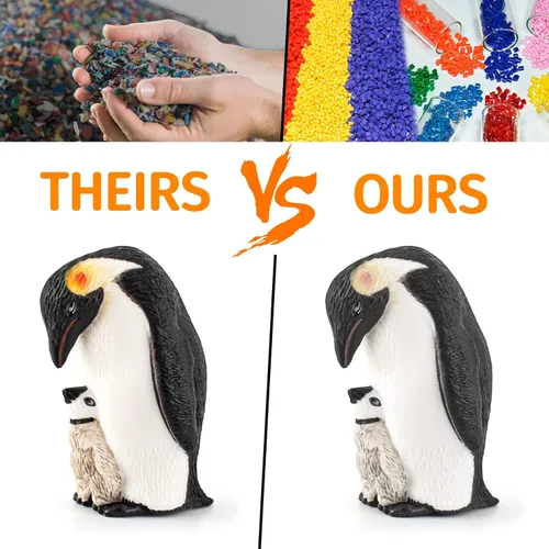 Miniatura 5 de Juego de 4 figuras de pingüino de la Antártida del ciclo de vida de pingüinos, juguetes educativos tempranos, juguetes educativos tempranos