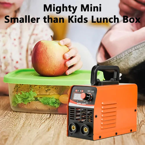 Miniatura 3 de Máquina soldadora de varilla ARC de 120 amperios para principiantes, máquina de soldadura portátil de 110 V con cable más largo, pantalla LCD