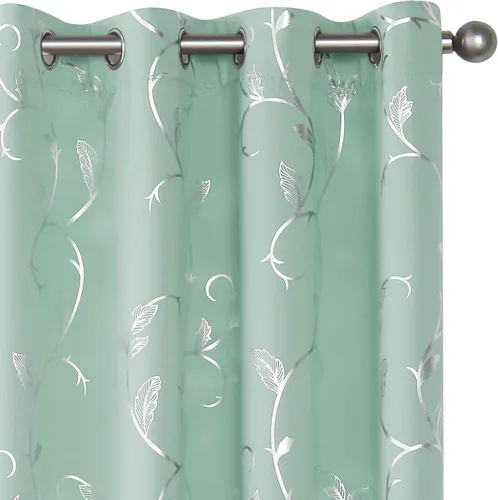 Miniatura 35 de BUHUA Cortinas Opacas de 63 Pulgadas de Largo, 2 Paneles con Aislamiento Térmico, Tratamiento de Ventana para Dormitorio, Cortinas Oscurecedoras