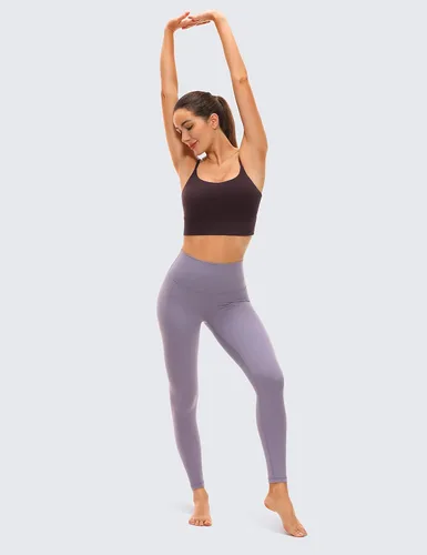 Miniatura 4 de CRZ YOGA Adjustable Longline Sports Bra for Women - V Back Wireless Workout Padded Yoga Camisole Cropped Tank Tops