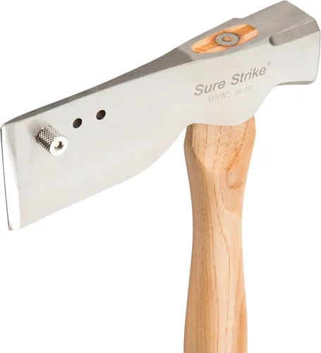 Miniatura 3 de ESTWING Martillo de Shingler, herramienta para techadores de 20 onzas con cara fresada y mango de madera de nogal - MRWS