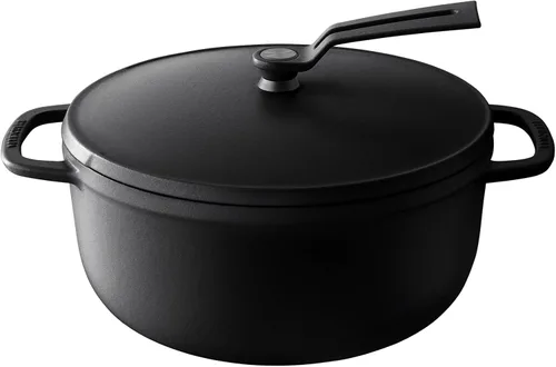 Miniatura 29 de Olla para Horno Holandés Vermicular 2.0 Olla de Hierro Fundido Esmaltada Ligera 18cm (2 qt) No Tóxica Compatible con Inducción Horno Mate