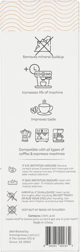 Miniatura 4 de Descalcificador líquido para máquinas de espresso y la mayoría de los tipos de cafeteras