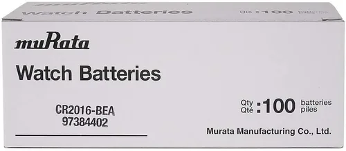 Miniatura 3 de Murata Batería CR2016 DL2016 ECR2016 3V Litio Moneda Celda (100 Baterías)