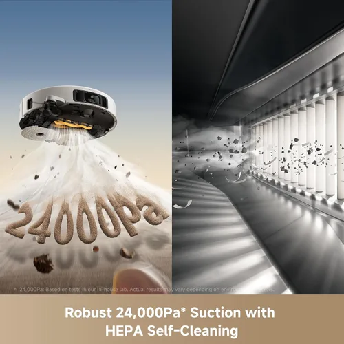 Miniatura 4 de Mova V50 Ultra - Robot aspirador y trapeador completo autolimpiante, succión de 24,000 Pa, navegación elevable con superación de obstáculos y Blanco