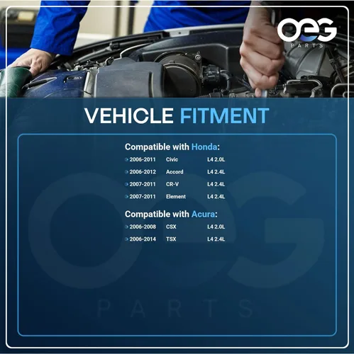 Miniatura 4 de OEG Parts - Nuevo arrancador compatible con Honda Accord 2.4L 2006-12, Element CR-V 2.4L 07-11, Civic 2.0L 06-11, compatible con Acura TSX 2.4L